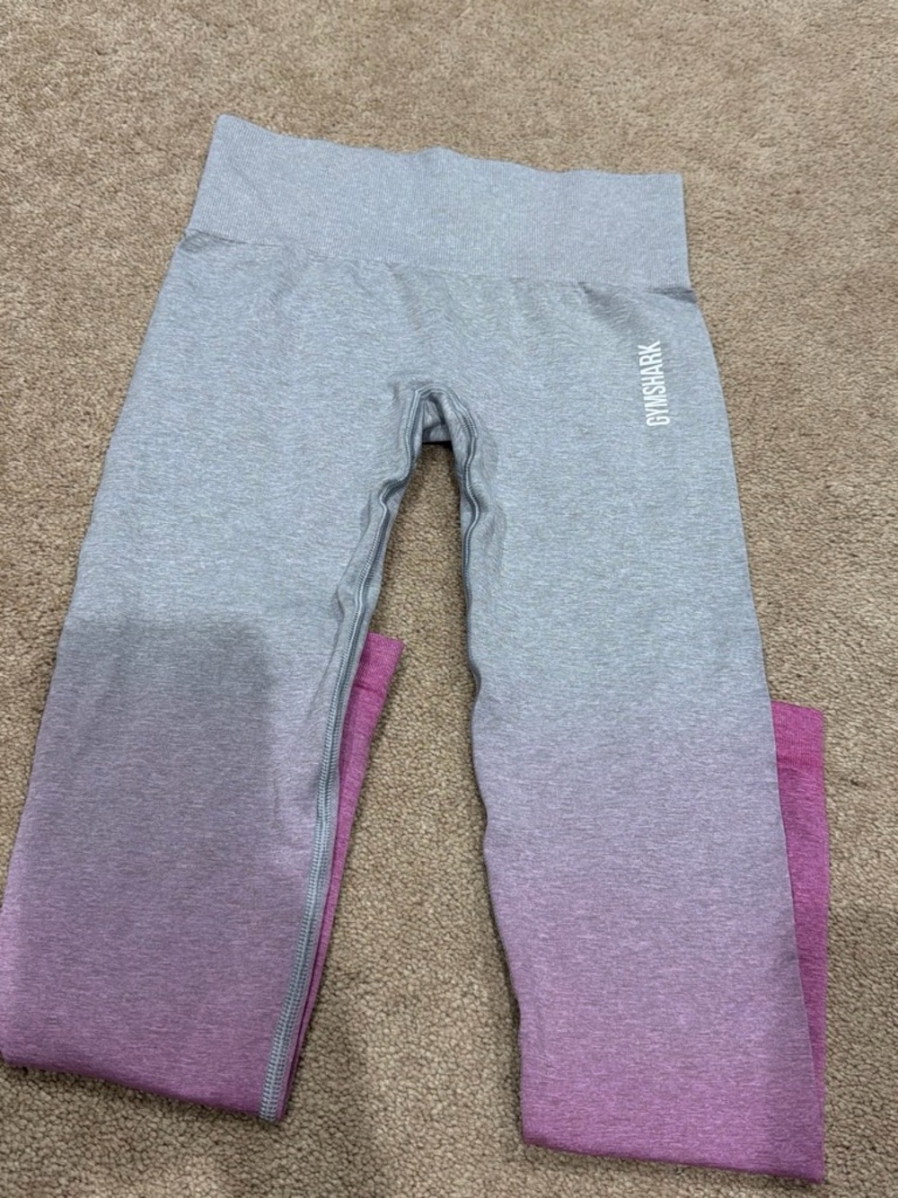 Gymshark Ombre Grey to Pink Leggings